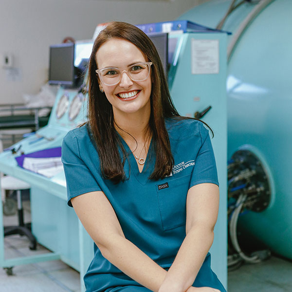 Hyperbaric Oxygen Therapy chamber in Durban with Dr. Steph Osborn