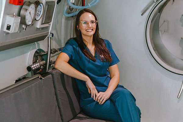 Hyperbaric Oxygen Therapy chamber in Durban with Dr. Steph Osborn